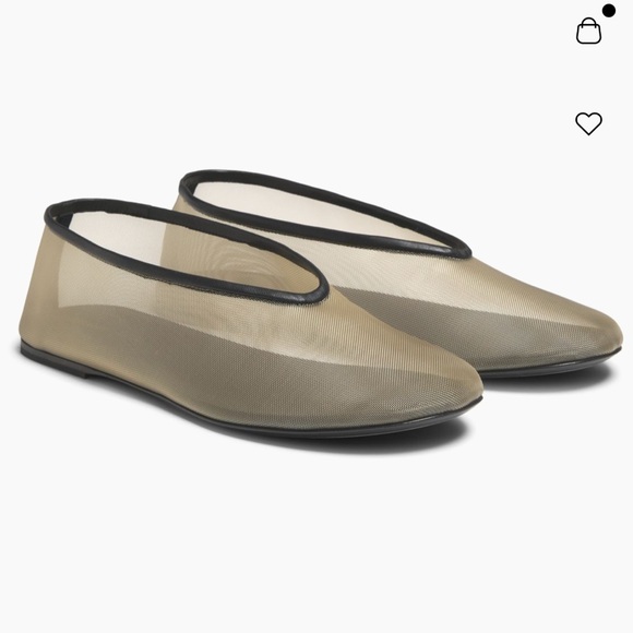 KHAITE Shoes - EUC Khaite Marcy Flat in Beige Mesh Sz 41